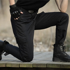 Black Military Cargo Pants Men's Check Working pantalones Tactical  Trousers Men Army Combat Airsoft Casual Pants Camo Sweatpant voguable