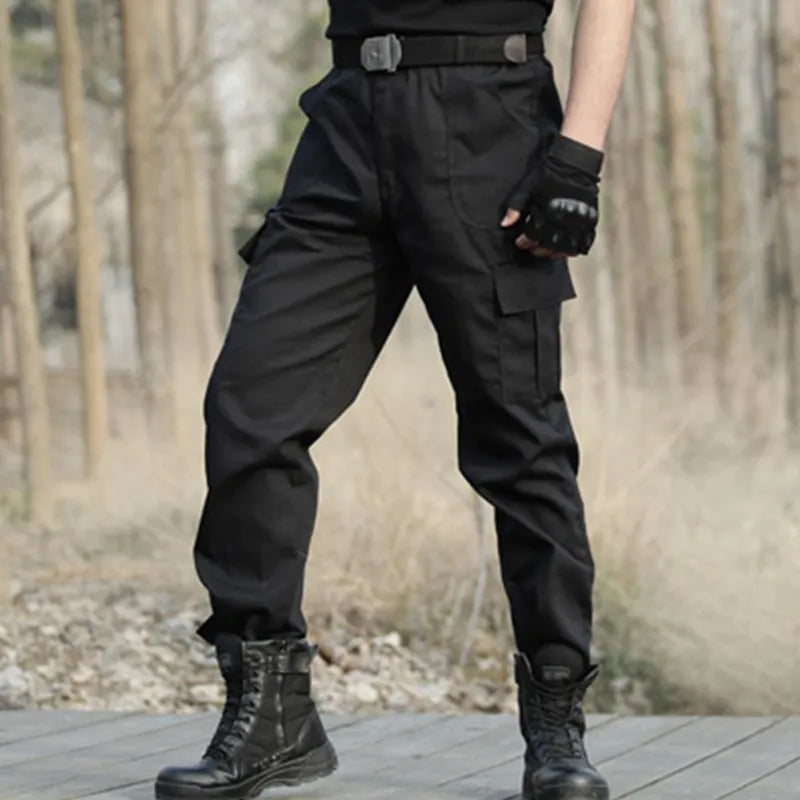 Black Military Cargo Pants Men's Check Working pantalones Tactical  Trousers Men Army Combat Airsoft Casual Pants Camo Sweatpant voguable