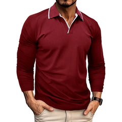 Spring Autumn New Fashion Turn-down Colla Long Sleeve Solid Polo Shirts Men's Clothing Casual Loose Button Korean Simplicity Top voguable