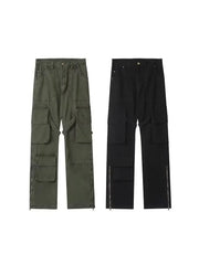 2024 New Multi-Pockets Winter Cargo Pants Men Streetwear Casual Trousers Mens Harajuku Punk Hip Hop Joggers Casual Streetwear voguable