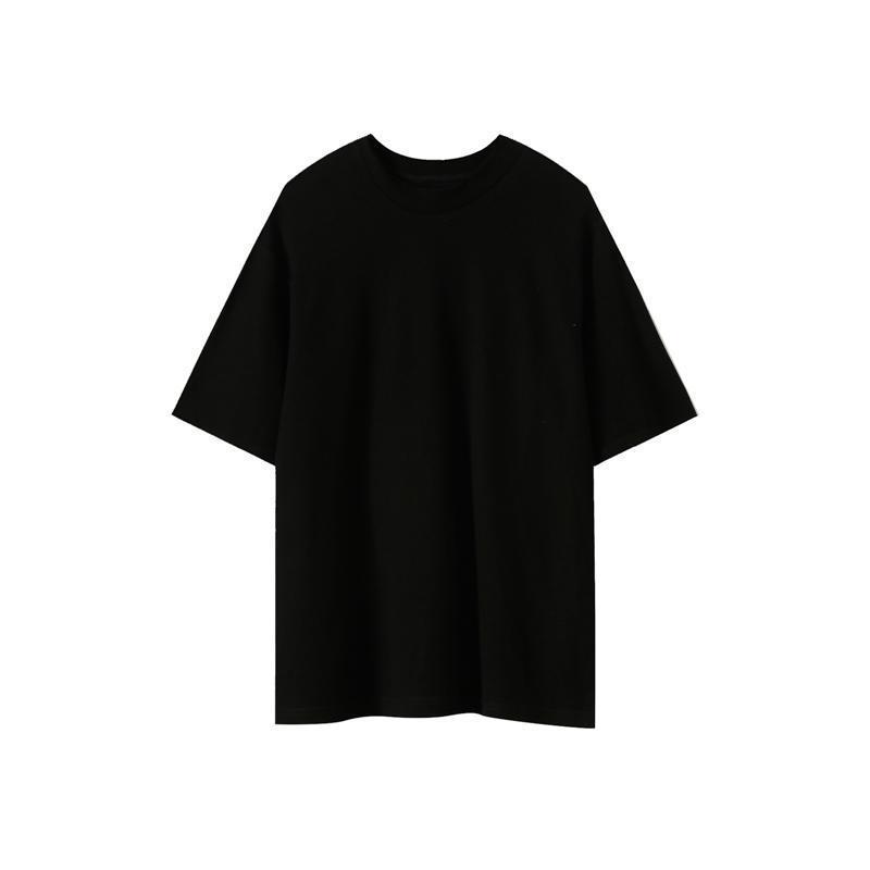 T-Shirt Basic in Cotone con Collo Piccolo mysite