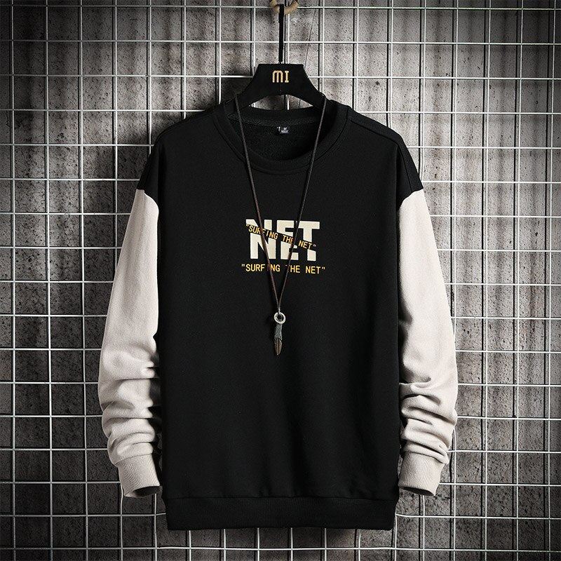 Voguable Men Hip Hop Hoodie O-neck Sweatshirt 2021 Long Sleeve Crewneck Sweatshirt Street Fashion Men Clothing Pullover Tops Casual Tops voguable