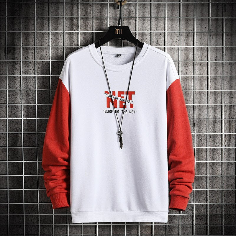 Voguable Men Hip Hop Hoodie O-neck Sweatshirt 2021 Long Sleeve Crewneck Sweatshirt Street Fashion Men Clothing Pullover Tops Casual Tops voguable