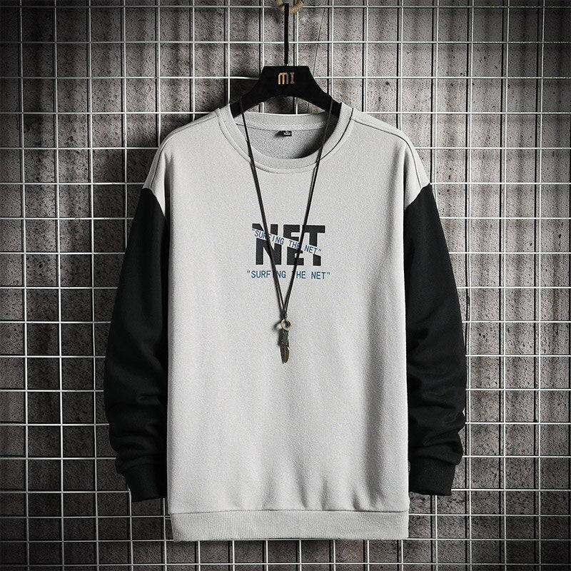 Voguable Men Hip Hop Hoodie O-neck Sweatshirt 2021 Long Sleeve Crewneck Sweatshirt Street Fashion Men Clothing Pullover Tops Casual Tops voguable