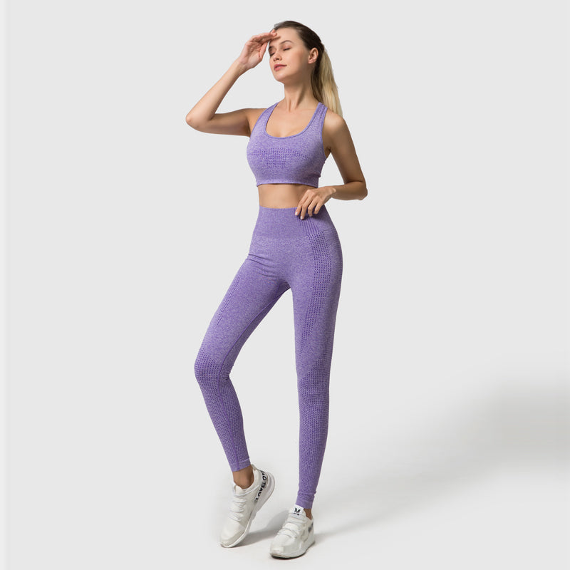 2/3/5PCS Seamless Women Yoga Set Workout Sportswear Gym Clothing Fitness Long Sleeve Crop Top High Waist Leggings Sports Suits voguable