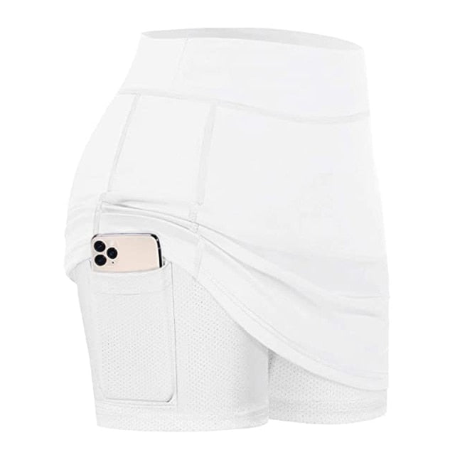 NEW Women's Active Athletic Skorts Skirt with Pocket UV Protection for Running Tennis Golf Workout Fitness Running Yoga Short voguable