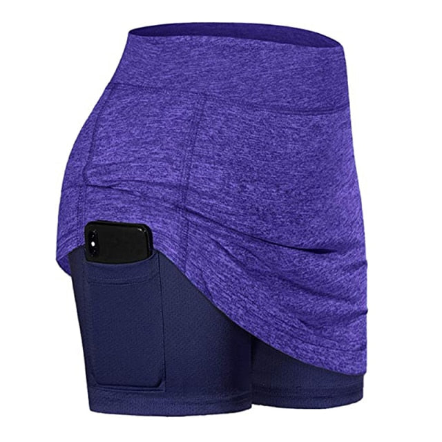 NEW Women's Active Athletic Skorts Skirt with Pocket UV Protection for Running Tennis Golf Workout Fitness Running Yoga Short voguable