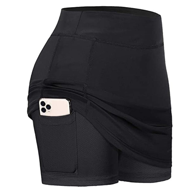 NEW Women's Active Athletic Skorts Skirt with Pocket UV Protection for Running Tennis Golf Workout Fitness Running Yoga Short voguable