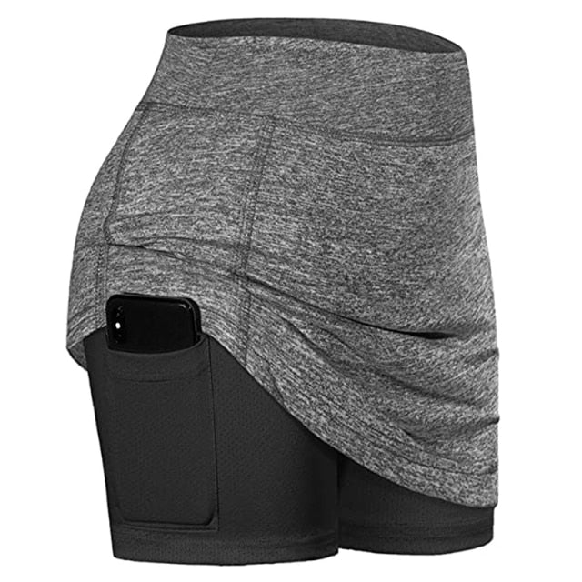 NEW Women's Active Athletic Skorts Skirt with Pocket UV Protection for Running Tennis Golf Workout Fitness Running Yoga Short voguable