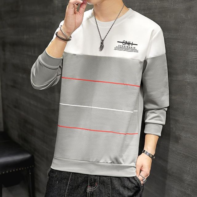 Voguable Men's Hoodies Long Sleeve Sweatshirt 2021 new Spring autumn trend preppy style teenage boy male khaki dark gray voguable