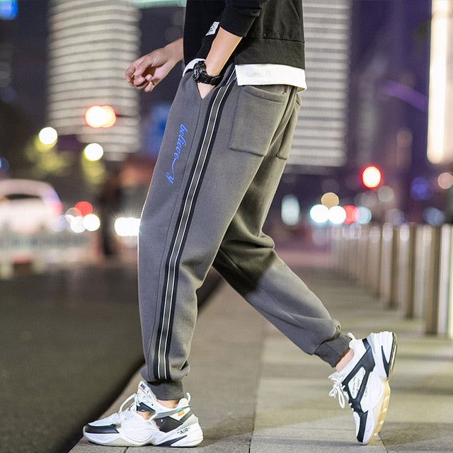 Voguable 2021 Spring Autumn Black GREEN Men Pants Fashions Joggers Casual Sweatpants Track Men'S Sweat Trouser voguable